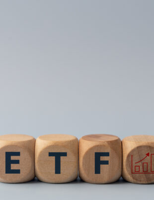 ETF (Exchange Traded Fund) Banner, Icon, and Conceptual Image.
